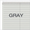 Prism Steno Pads, Gray Cover, Gregg Rule, (80) Gray 6 x 9 Sheets, 4/Pack