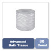 Advanced Bath Tissue, Septic Safe, 2-Ply, White, 400 Sheets/Roll, 80 Rolls/Carton