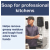 Odor-Control Hand Soap Liquid S4 Refill, Perfume-Free, 1 L, 6/Carton
