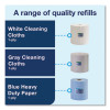 Heavy-Duty Cleaning Cloth, 1-Ply, 12.6" X 912.2 Ft, White