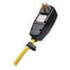 Power It! Safety Power Strip With Gfci Plug, 6 Outlets, 9 Ft Cord, Yellow/Black