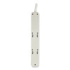 Protect It! Surge Suppressor, 6 Ac Outlets/2 Usb Ports, 6 Ft Cord, 990 J, Cool Gray
