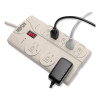 Protect It! Surge Suppressor, 8 Ac Outlets, 8 Ft Cord, 1,440 J, Light Gray