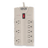 Protect It! Surge Suppressor, 8 Ac Outlets, 8 Ft Cord, 1,440 J, Light Gray