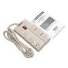 Protect It! Surge Suppressor, 8 Ac Outlets, 8 Ft Cord, 1,440 J, Light Gray