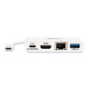 4k Dock With Charging And Ethernet, Usb C/4k Hdmi/Usb A/Pd Charging, White