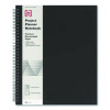 Wirebound Soft-Cover Project-Planning Notebook, Project-Management Format, Black Cover, (80) 11 x 8.5 Sheets