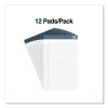 Notepads, Narrow Rule, (50) White 5 x 8 Sheets, 12/Pack
