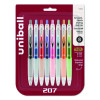 Signo 207 Gel Pen, Retractable, Medium 0.7Mm, Assorted Ink And Barrel Colors, 8/Pack