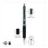 Signo 207 Gel Pen, Retractable, Bold 1 Mm, Black Ink, Smoke/Black Barrel, Dozen
