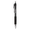 Signo 207 Gel Pen, Retractable, Bold 1 Mm, Black Ink, Smoke/Black Barrel, Dozen