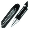 Jetstream Hybrid Gel Pen, Stick, Bold 1 Mm, Black Ink, Black/Silver Barrel