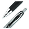 Signo 207 Gel Pen, Retractable, Medium 0.7 Mm, Black Ink, Smoke/Black Barrel, Dozen