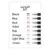 Signo 207 Gel Pen, Retractable, Medium 0.7 Mm, Black Ink, Smoke/Black Barrel, 4/Pack
