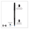 Onyx Rollerball Pen, Stick, Micro 0.5 Mm, Blue Ink, Black/Blue Barrel, Dozen