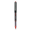 Vision Roller Ball Pen, Stick, Extra-Fine 0.5 Mm, Red Ink, Gray/Red Barrel, Dozen