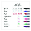 Vision Rollerball Pen, Stick, Fine 0.7 Mm, Violet Ink, Silver/Violet/Clear Barrel, Dozen
