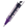 Vision Rollerball Pen, Stick, Fine 0.7 Mm, Violet Ink, Silver/Violet/Clear Barrel, Dozen