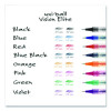 Refill For Vision Elite Roller Ball Pens, Bold Conical Tip, Black Ink, 2/Pack