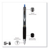 Signo 207 Gel Pen, Retractable, Fine 0.5 Mm, Blue Ink, Smoke/Black/Blue Barrel, Dozen