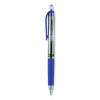 Signo Gel Pen, Retractable, Medium 0.7 Mm, Blue Ink, Silver/Blue Barrel, Dozen