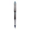 Vision Elite Blx Series Rollerball Pen, Stick, Micro 0.5 Mm, Blue-Infused Black Ink, Gray/Blue/Clear Barrel