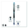 Vision Elite Blx Series Rollerball Pen, Stick, Micro 0.5 Mm, Blue-Infused Black Ink, Gray/Blue/Clear Barrel