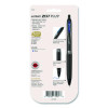 207 Plus+ Gel Pen, Retractable, Medium 0.7 Mm, Blue Ink, Black Barrel, 4/Pack