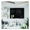 Black Glass Dry Erase Board, 48" x 36" (Actual Size: 47" x 35"), Black Surface