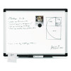 Pinit Magnetic Dry Erase Board, 24" x 18" (Actual Size: 23" x 17"), White Surface, Satin Aluminum Frame