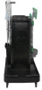 Zonecleanrx Janitorial Carts, Plastic, 3 Shelves, 23.5 x 25 x 25, Black