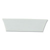 Excella Finishing Pad, Microfiber, 26", White, 5/Pack