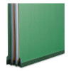 Pressboard Classification Folders, 2/5-Cut Tab, Expands 2", 1 Divider, 4 Fasteners, Legal Size, Emerald Green, 10/Box