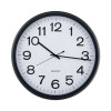 Round Wall Clock, 13.5" Overall Diameter, Black Case, 1 Aa (Sold Separately)