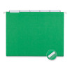 Deluxe Bright Color Hanging File Folders, Letter Size, 1/5-Cut Tabs, Bright Green, 25/Box