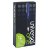 Comfort Grip Ballpoint Pen, Retractable, Medium 1 Mm, Blue Ink, Blue/Black Barrel, Dozen