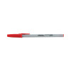 Ballpoint Pen, Stick, Medium 1 Mm, Red Ink, Gray/Red Barrel, Dozen