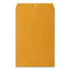 Kraft Clasp Envelope, #98, Square Flap, Clasp/Gummed Closure, 10 X 15, Brown Kraft, 100/Box