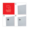 Frameless Glass Marker Board, 72" x 48", White Surface