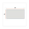 Deluxe Melamine Dry Erase Board, 96" x 48", White Surface, Anodized Aluminum Frame