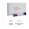 Deluxe Melamine Dry Erase Board, 96" x 48", White Surface, Anodized Aluminum Frame