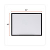Design Series Deluxe Dry Erase Board, 24" x 18", White Surface, Black Anodized Aluminum Frame