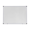 Modern Melamine Dry Erase Board With Aluminum Frame, 48" x 36", White Surface, Satin Aluminum Frame