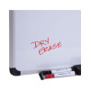 Magnetic Steel Dry Erase Marker Board, 36" x 24", White Surface, Satin Aluminum Frame