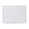 Deluxe Melamine Dry Erase Board, 48" x 36", White Surface, Satin Aluminum Frame