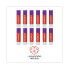 Glue Stick, 1.3 Oz, Applies Purple, Dries Clear, 12/Pack