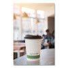89-Series Hot Cup, 12 Oz, Paper, White/Green, 1,000/Carton