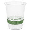 76-Series Cold Cup, 7 Oz, Plastic, Clear/Green, 1,000/Carton