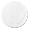 115-Series Flat Hot Lids, Compostable, For Use With 115-Series Soup Containers, White, Plastic, 500/Carton