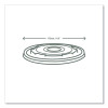 115-Series Flat Hot Lids, Compostable, For Use With 115-Series Soup Containers, White, Plastic, 500/Carton